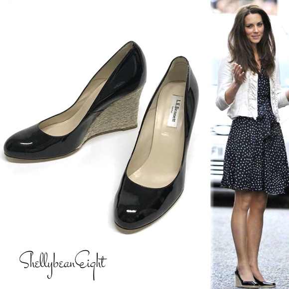 ❌❌SOLD❌❌ LK BENNETT MADDOX Wedge Heels 39 8.5 9 - Picture 3 of 8